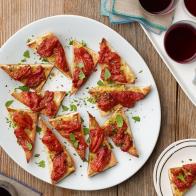 Food Network Kitchen’s Silky Tomato Toasts as seen on Food Network.