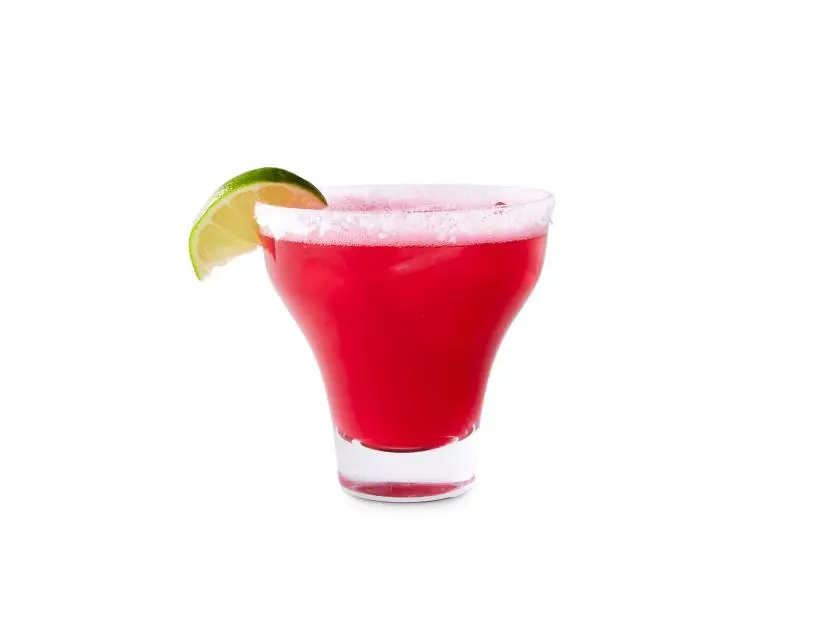 Hibiscus Iced Tea Margarita. Iced Tea with a twist. Summer cocktails\, summer drinks. tequila cocktails\, tequila drink.