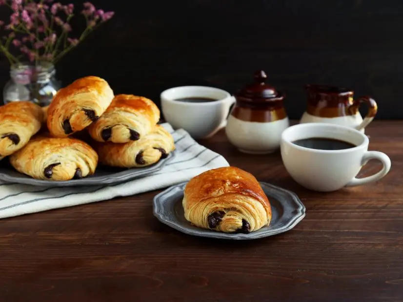 Amy Stevenson Pain au Chocolat for Food Network KitchenFNK Recipe:Food Network Kitchen's Pain au Chocolat as seen on Food Network.
