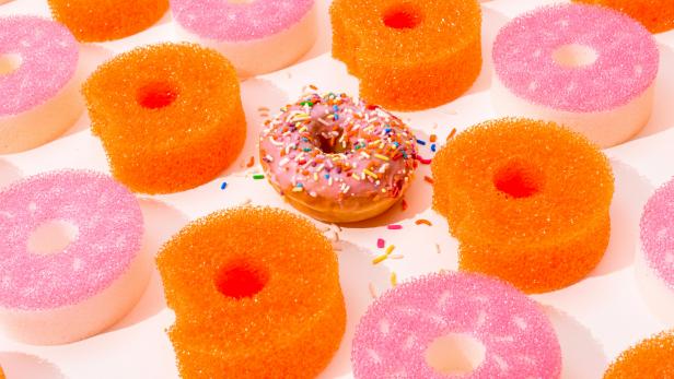 Dunkin’ and Scrub Daddy’s Doughnut Sponges Are Too Cute