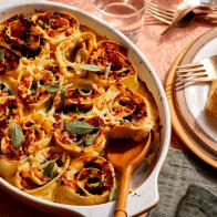 Butternut Squash Lasagna Pinwheels