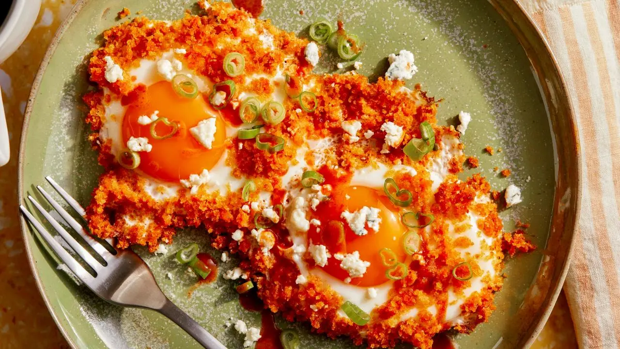 Crispy Buffalo Fried Eggs