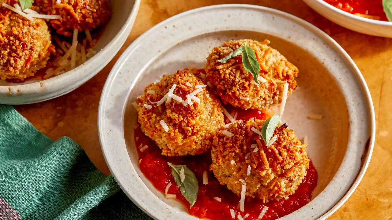 Parmesan-Crusted Meatballs