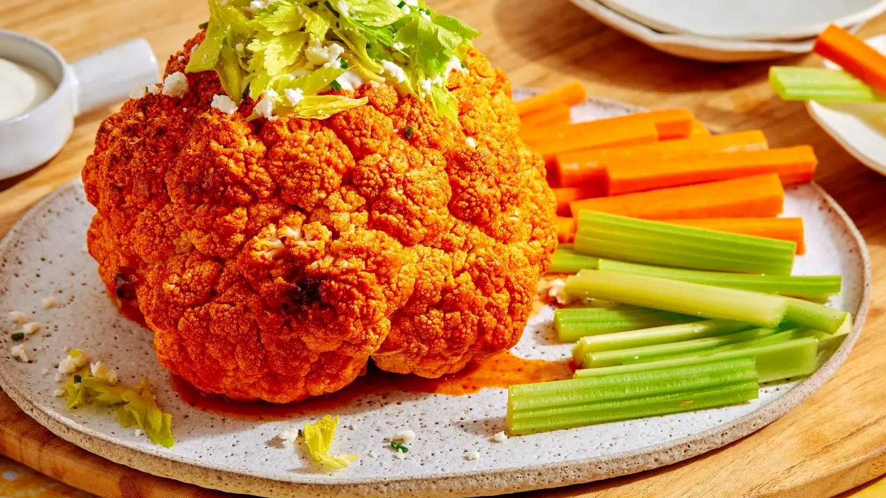 Roasted Buffalo Cauliflower