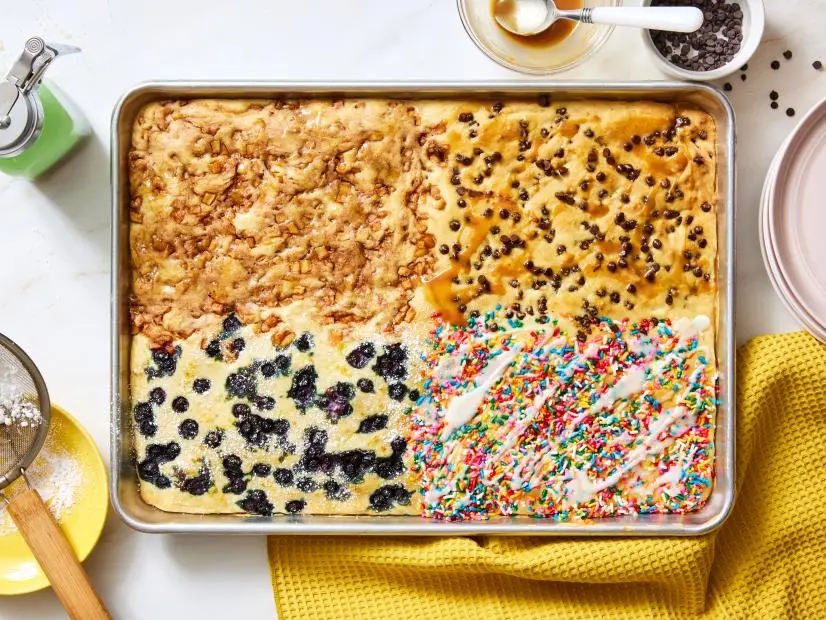 Food Network Kitchen's recipe forOven-Baked Pancakes for a Crowd.By Kim Klatzkin for Food Network Kitchen. Food and Prop Styling by Lucy Schaeffer.