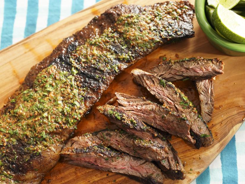 Sunny Anderson's Sunny's Skirt Steak with Cowgirl Butter Beauty, as seen on The Kitchen, Season 37.