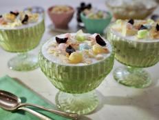 This is Molly&rsquo;s Asian-inspired spin on Midwestern glorified rice, which is like a fluffy rice pudding that is served cold and is in the &ldquo;salad&rdquo; category at all the potlucks. Instead of the typical marshmallows, canned pineapple, maraschino cherries and whipped cream, she uses mochi, fresh pineapple, &ldquo;fancy&rdquo; cherries and coconut whipped cream. It&rsquo;s one of those things that you just have to try to believe how good it is. Plus, eat this with your meal&hellip;NOT after.