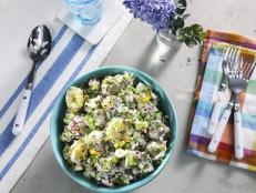 This potato salad has not one, not two, but three types of onion, so there is no mistaking the flavor profile! Paired so nicely with fresh dill, Dijon mustard and sour cream of course, this will remind you of your favorite potato chips.
