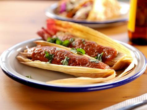 Turkey Tamales with Cranberry Salsa