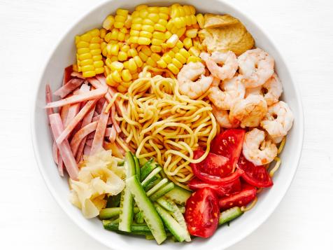 Cold Ramen With Shrimp And Ham
