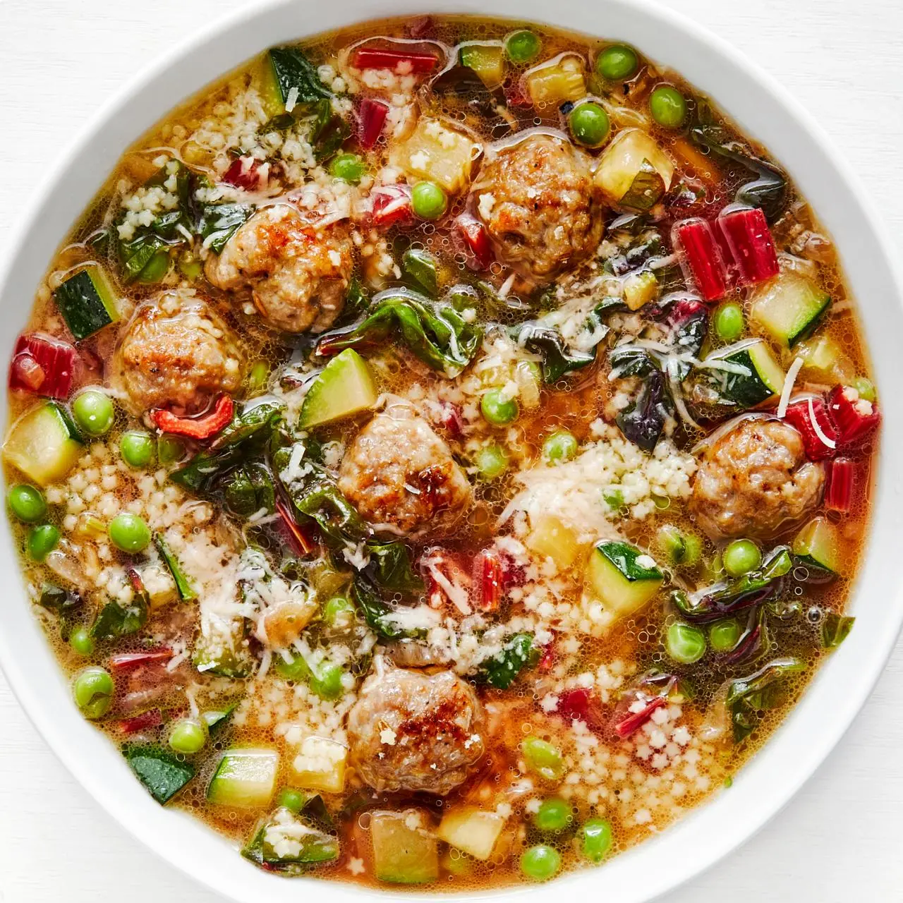 Italian Wedding Soup with Zucchini