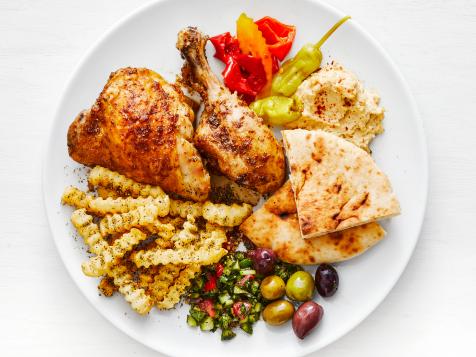 Shawarma-Spiced Chicken Legs With Za’atar Fries