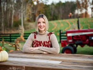 Host Damaris Phillips as seen on Outrageous Pumpkins, Season 5.