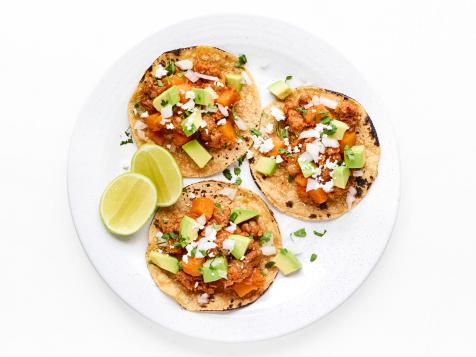 Butternut Squash and Chorizo Tacos