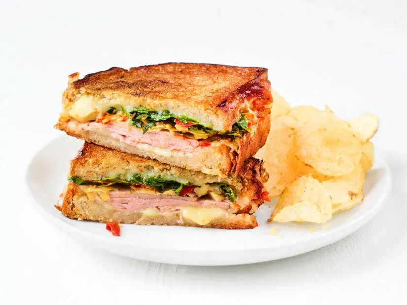 Spicy Artichoke and Ham Panini.