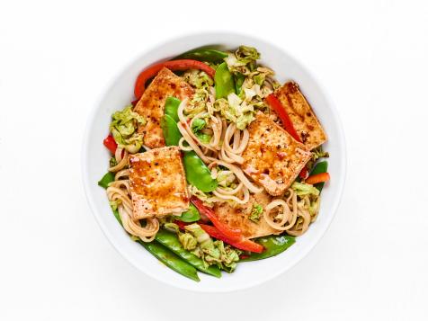 Tofu and Vegetable Stir-Fry with Rice Noodles