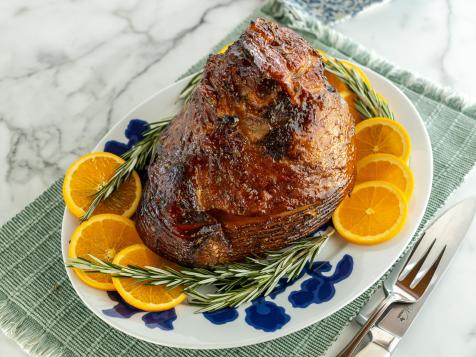 Herby Sticky Spiral Glazed Ham