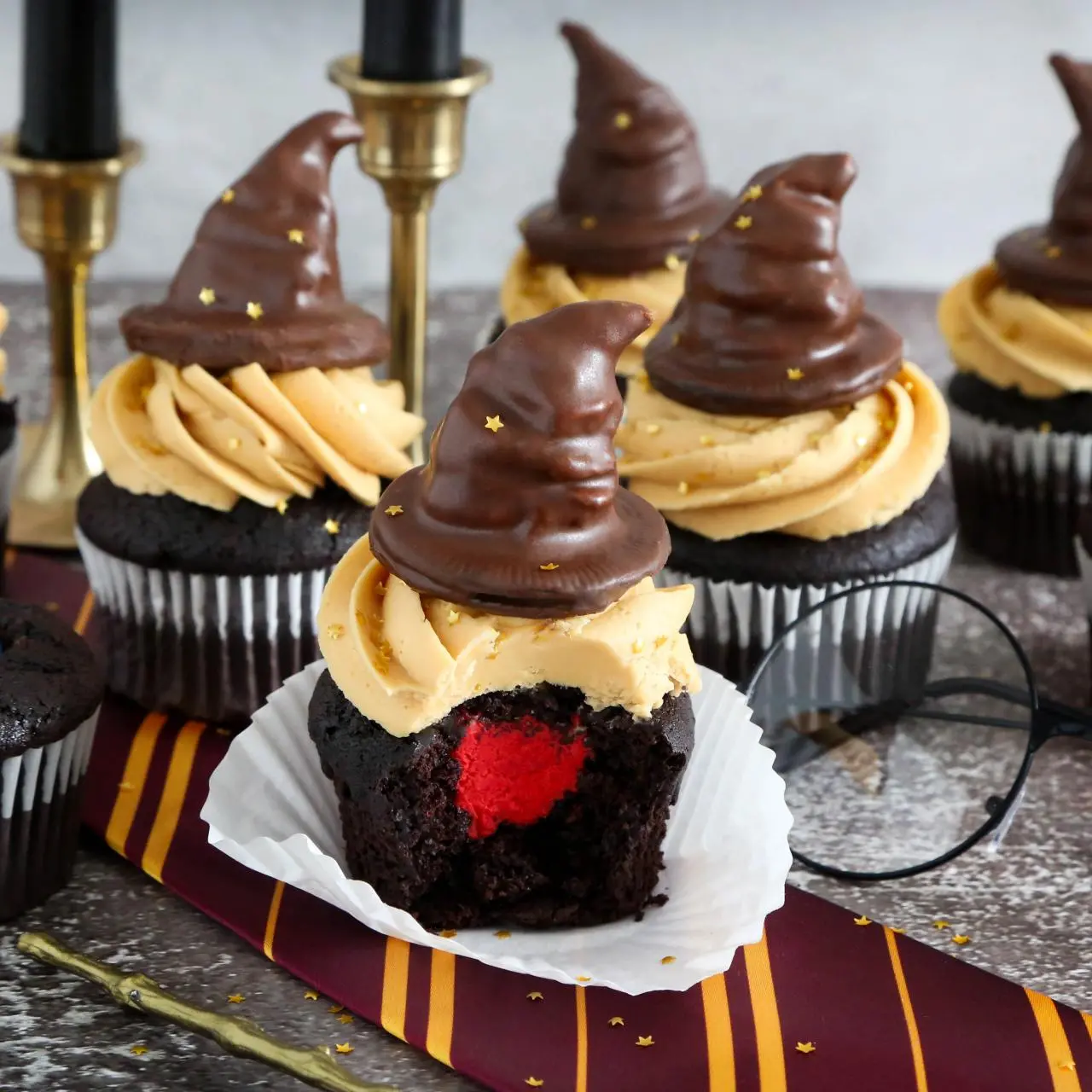 Sorting Hat Cupcakes