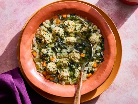 Healthy Mini Meatball and Stars Soup