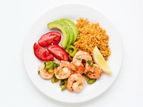 Garlic Shrimp With Yellow Rice