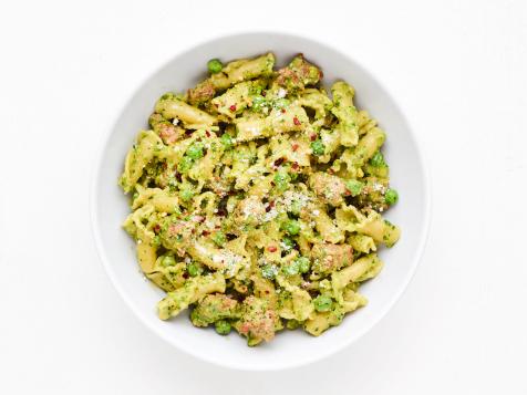 Pistachio Pesto Pasta With Sausage