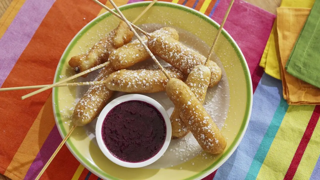 Breakfast Sausage Corn Dog Recipe | Jeff Mauro | Food Network
