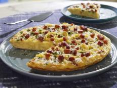 This is one of my favorite &ldquo;breakfast for dinner&rdquo; recipes. Adding pasta to the frittata gives some extra heft to the dish, and it&rsquo;s a great way to use up leftover pasta (or if you have a little pasta left in the bottom of the box in your pantry). A little goes a long way in this case.