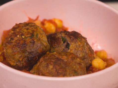 Lamb Meatballs with Tomatoes and Chickpeas