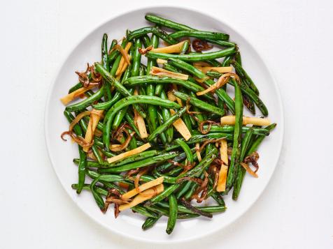 Blistered Green Beans With Bamboo Shoots