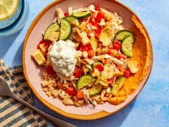 High Protein Chicken Tzatziki Bowl