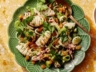 Ayesha Nurdjaja's Calamari and Salsa Verde