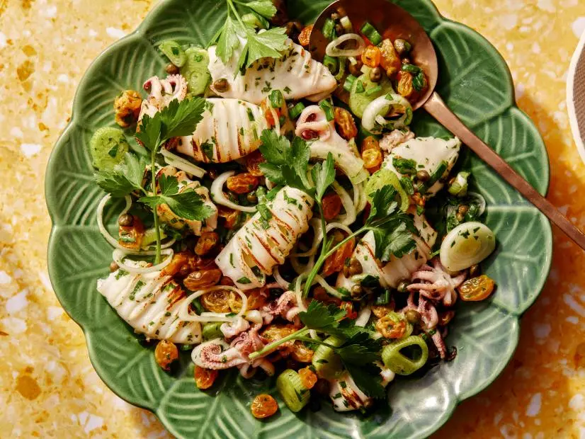Ayesha Nurdjaja's Calamari and Salsa Verde