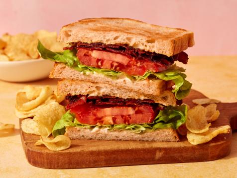 Sweet and Spicy Bacon, Lettuce and Tomato Sandwiches with Homemade Bacon Mayo (Baconnaise)