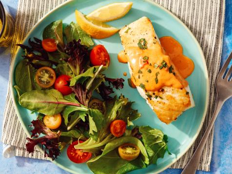 Seared Halibut with Calabrian Chile Cream