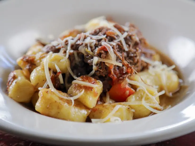 Short Rib Gnocchi from Highland Kitchen in Somerville, Massachusetts, as seen on Food Network's Triple D Nation, season 7.