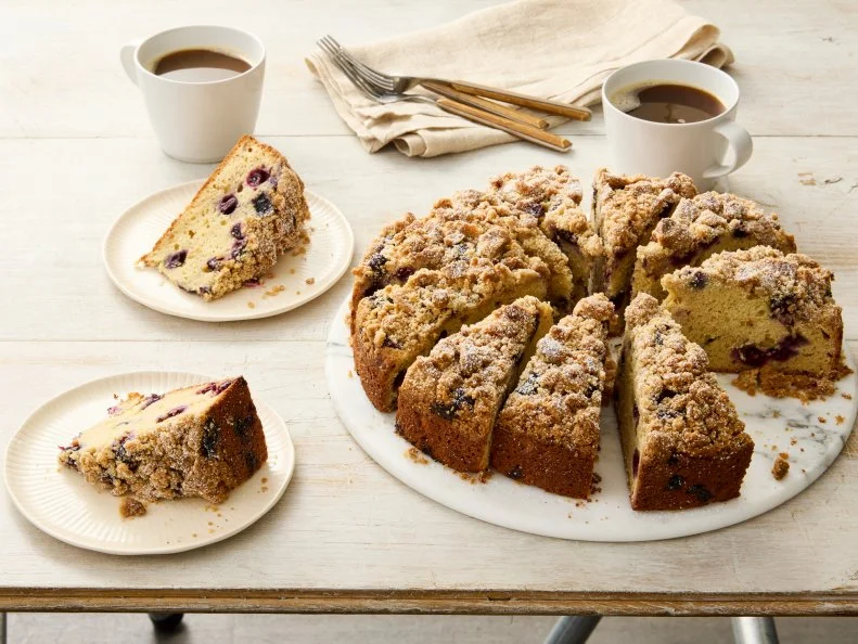 Blueberry-Ricotta Crumb Cake. Breakfast pastries.