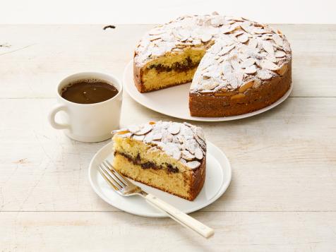 Brown Butter Almond Cake with Chocolate Filling