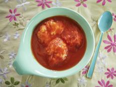 My grandma always made tomato dumplings when she cooked salmon patties and greens. They're very unique, kind of like tomato soup with fluffy drop biscuit-style dumplings.