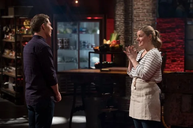 Co-host/challenger Damaris Phillips reveals her signature dish to Bobby Flay, as seen on Food Network's Beat Bobby Flay, Season 12.