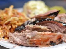 Sugar Glazed Smoked Ham from Center Point Barbecue in Hendersonville, TN, as seen on Food Network's Diners, Drive-Ins, and Dives.