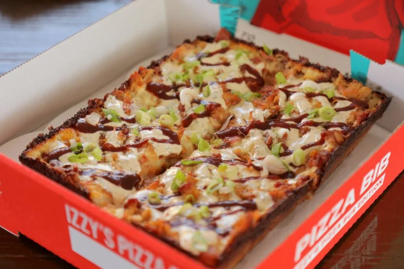Miss Mona Pizza, as served at Izzy's Pizza Bus, located in Omaha, Nebraska - as seen on Food Network's Diners Drive-Ins and Dives, Season 38