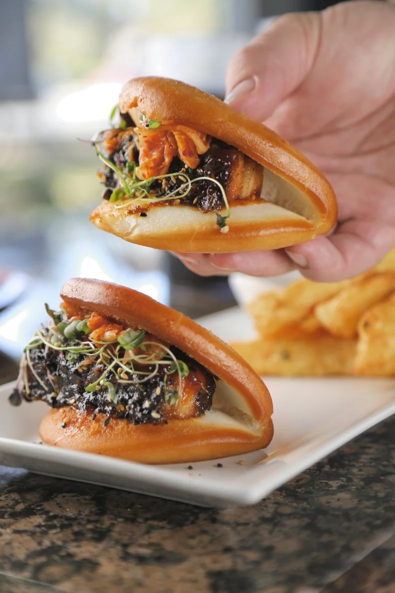 pork belly bao bun from Leon's at Lake Ella in Tallahassee