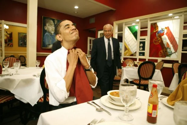 Barack Obama visited Dooky Chase's ahead of Louisiana's February 2008 primary.