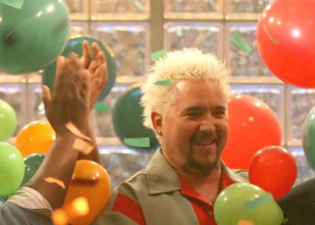 Emeril Lagasse announces that Guy Fieri wins season 2, as seen on The Next Food Network Star, Season 2.
