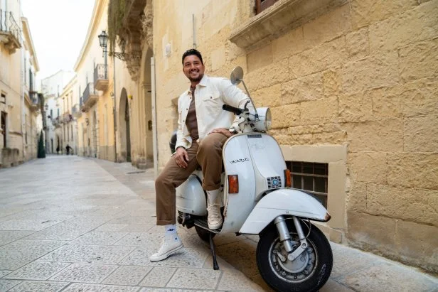 Contributor Chef Gabriele Bertaccini during his property tour, as seen on House Hunters International, Season 194.