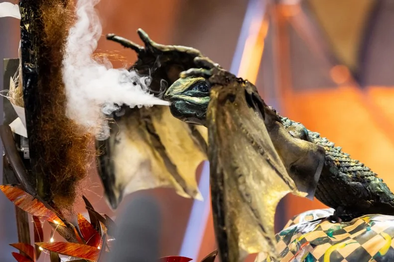 Contestants Jenny Chambers and Alex Madrigal’s showpiece titled ‘Born of Fire and Loyalty”, as seen on Harry Potter: Wizards of Baking, Season 2.