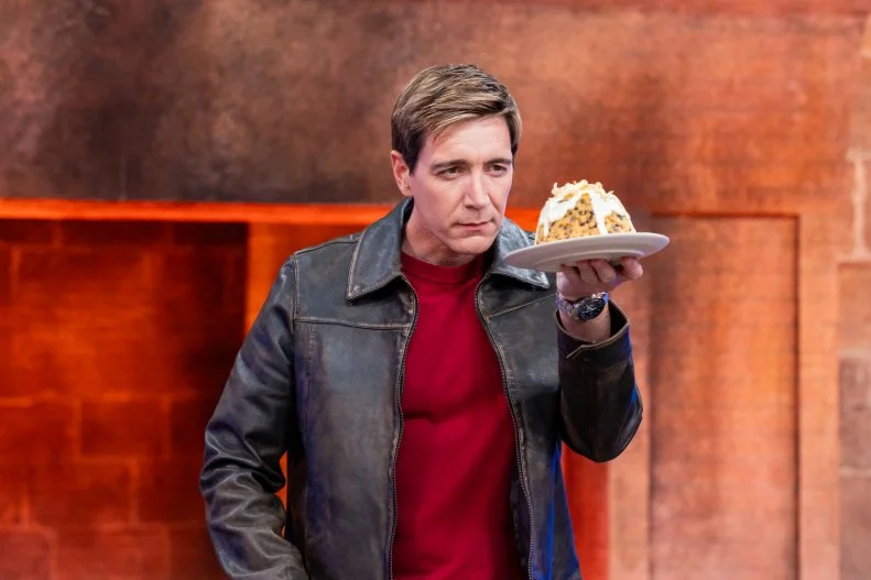 Host Oliver Phelps, as seen on Harry Potter: Wizards of Baking, Season 2.