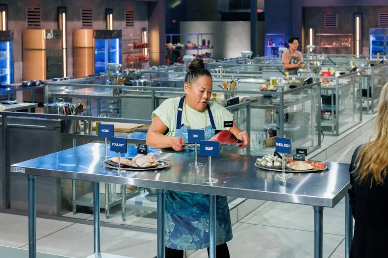 Contestant Lee Anne Wong moves on to protein, as seen on 24 in 24: Last Chef Standing, Season 3.