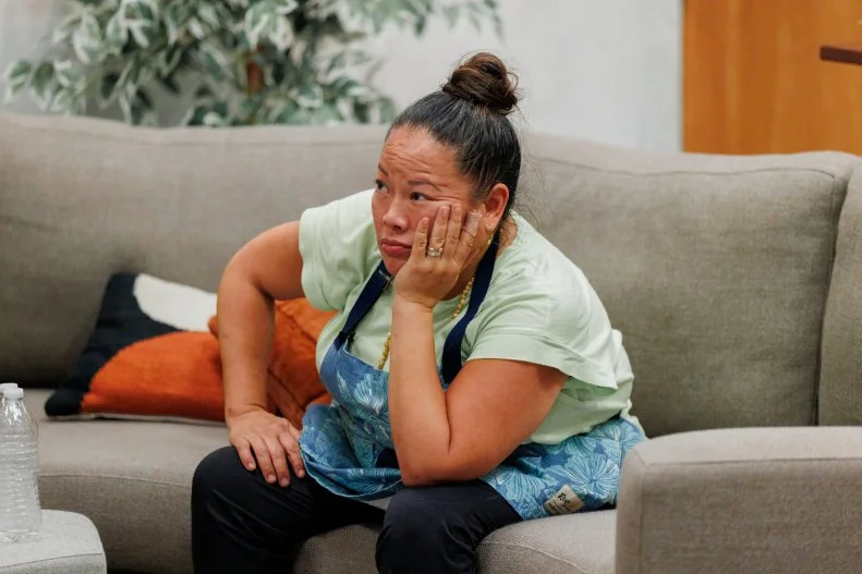 Contestant Lee Anne Wong observes the judging, as seen on 24 in 24: Last Chef Standing, Season 3.
