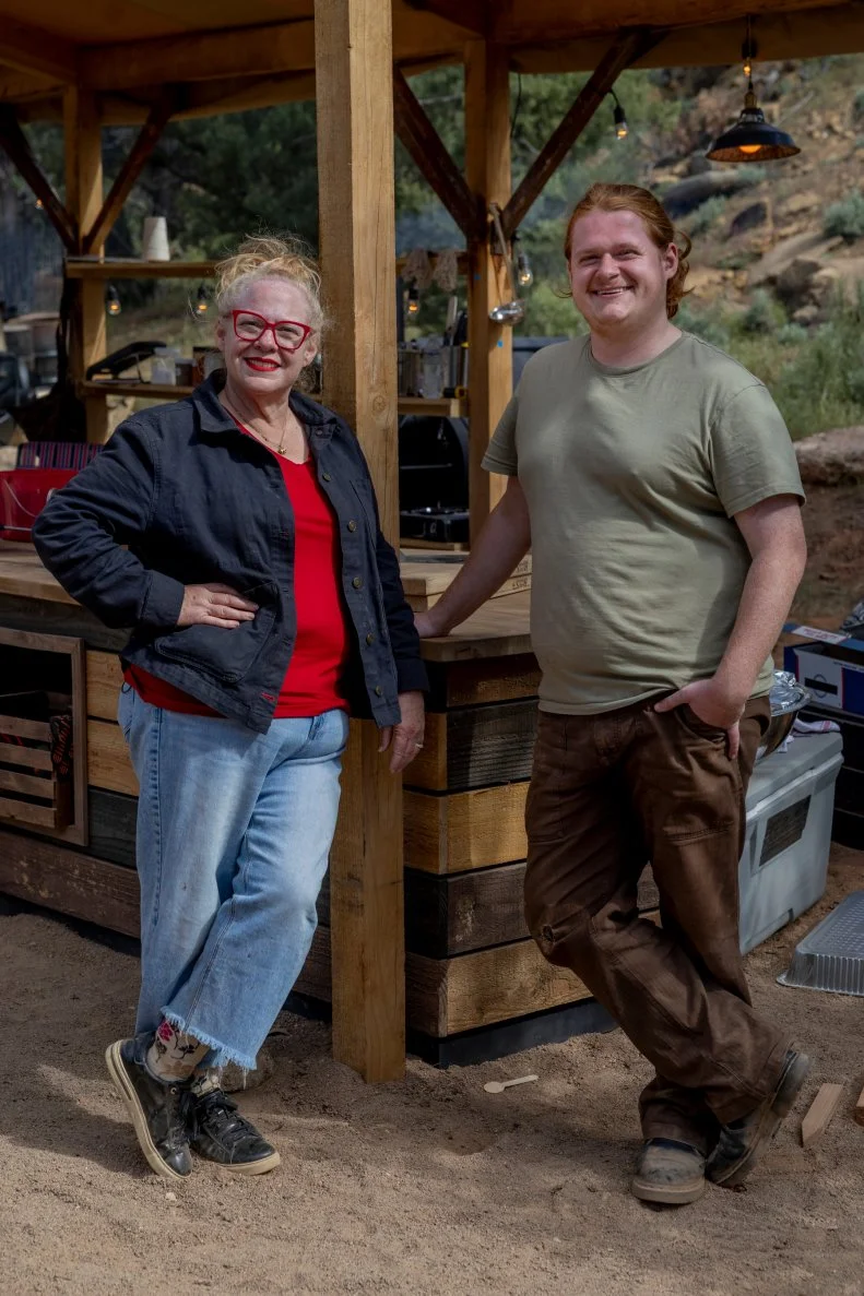 Leslie Roark Scott, left, and Jacob Scott of team BBQ in Their Blood pose for a portrait as seen on Pit Masters, Season 1.